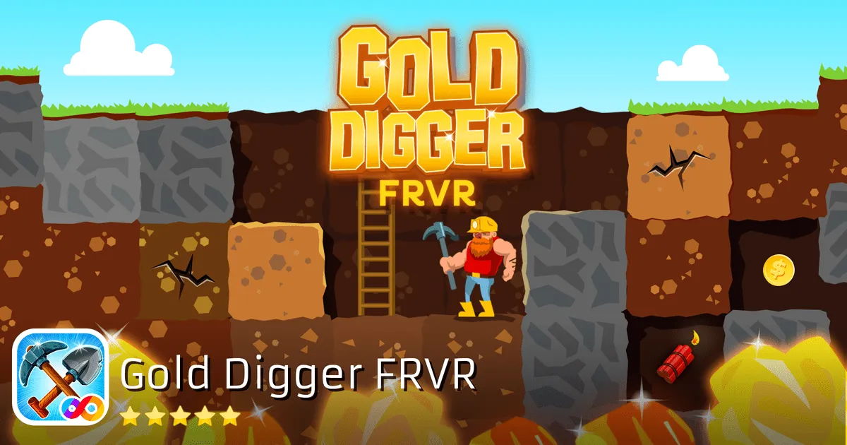 Hình ảnh game Đào Vàng Golddigger Frvr